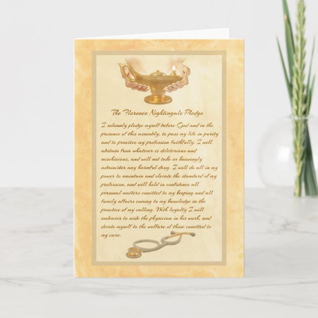 Carte L'engagement de Florence Nightingale (Devant)