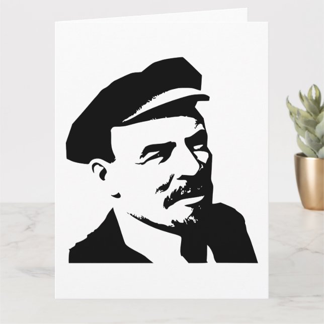Carte Lénine, URSS, CCCP, Union soviétique, communisme (Petite plante)