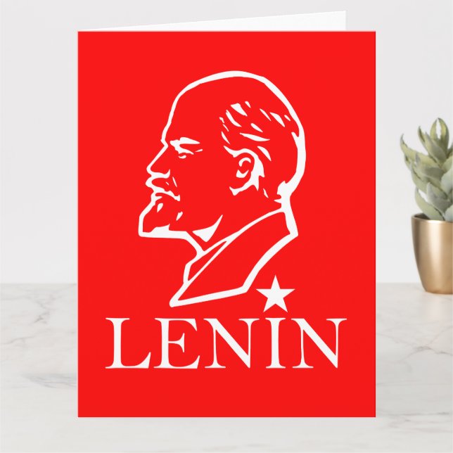 Carte Lénine, URSS, CCCP, Union soviétique, communisme (Petite plante)