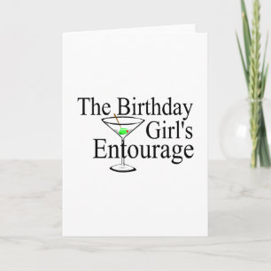 Carte L'Entourage des filles d'anniversaire