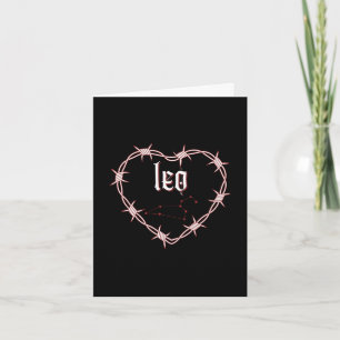 Carte Leo Constellation Gothique Dark Edgy Anniversaire