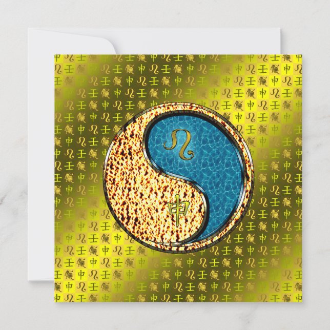 Carte Léo et singe de l'eau (Devant)