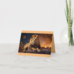 Carte Leo Radiant Roar - Joyeux anniversaire