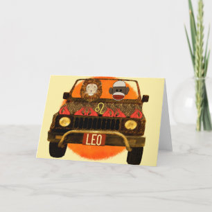 Carte Leo Sock Monkey