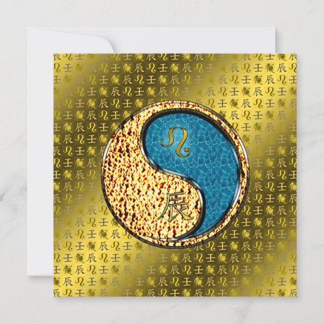 Carte Leo & Water Dragon (Devant)