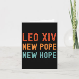 Carte Leo Xiv Nouveau Pape Nouvel Espoir Retro Couleurs