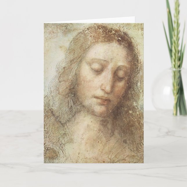 Carte Léonard de Vinci - le Christ (Devant)