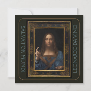 Carte Leonardo da Vinci 1500 Salvator Mundi Hi-Def