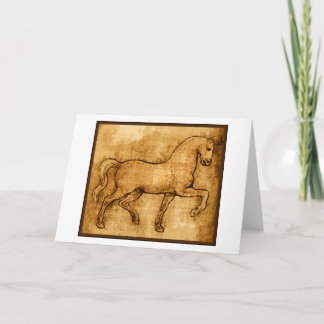 Carte Leonardo Da Vinci Horse Art