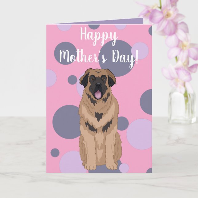 Carte Leonberger Fête des mères (Orchidée)