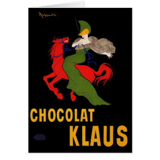 Carte : Leonetto Cappiello - Chocolat Klaus