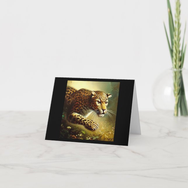 Carte Leopard (7) Chat sauvage (Devant)