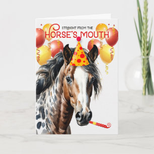 Carte Leopard Appaloosa Horse Amusant Anniversaire