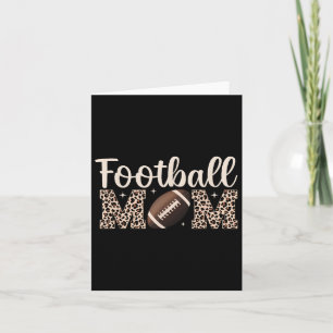 Carte Léopard Football Maman Mama Joueuse de football fé