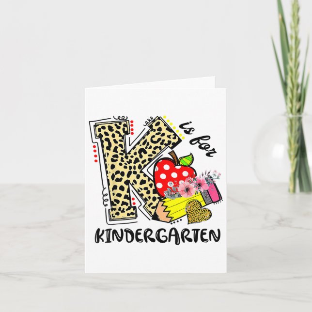 Carte Leopard K Est Pour L'Enseignant Étudiant De La Mat (Devant)