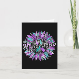 Carte Léopard Tournesol Guerrier Suicide Turquoise Et Vi