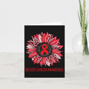 Carte Leopard Tournesol sang sensibilisation au cancer R