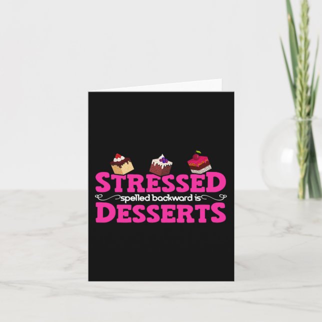 Carte L'épée vers l'arrière est Desserts Stress Sensibil (Devant)