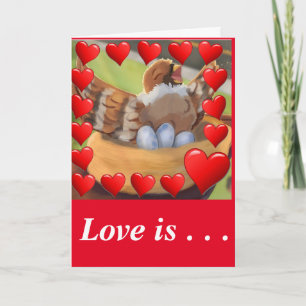 Carte #LePetitOiseauQuiChantaLaSaintValentin