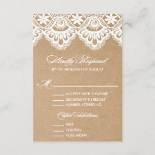 CARTE L'ÉPOUSANT RUSTIQUE 2 DE CLÔTURE DE LA