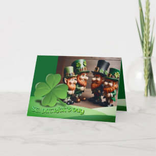 Carte Leprechauns Texte de la Saint Patrick HGCO2