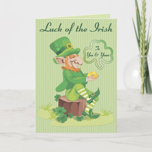 Carte Leprechauun Salutations (Devant)