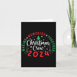 Carte L'équipage de Noël 2024 Rassembler les souvenirs N