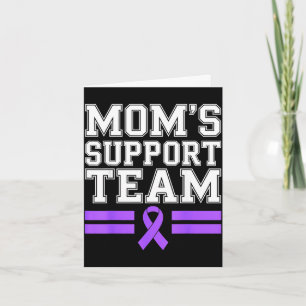 Carte L'équipe de soutien de maman, famille, sensibilisa