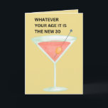 Carte Les 30 nouveaux | Funny Birthday Card<br><div class="desc">Les 30 nouveaux | Funny Birthday Greeting Card Sarcastique anniversaire carte "quel que soit votre âge,  vous êtes le nouveau 30" en caractères vintages de machine à écrire. Customisez le message intérieur vous encourage — joyeux anniversaire."</div>