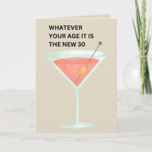 Carte Les 30 nouveaux Funny Birthday Card