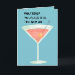 Carte Les 30 nouveaux | Funny Birthday Card<br><div class="desc">Les 30 nouveaux | Funny Birthday Greeting Card Sarcastique anniversaire carte "quel que soit votre âge,  vous êtes le nouveau 30" en caractères vintages de machine à écrire. Customisez le message intérieur vous encourage — joyeux anniversaire."</div>