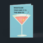 Carte Les 30 nouveaux | Funny Birthday Card<br><div class="desc">Les 30 nouveaux | Funny Birthday Greeting Card Sarcastique anniversaire carte "quel que soit votre âge,  vous êtes le nouveau 30" en caractères vintages de machine à écrire. Customisez le message intérieur vous encourage — joyeux anniversaire."</div>