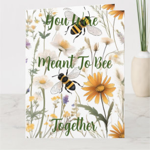 Carte Les Abeilles Et Les Fleurs sauvages Voulaient Être
