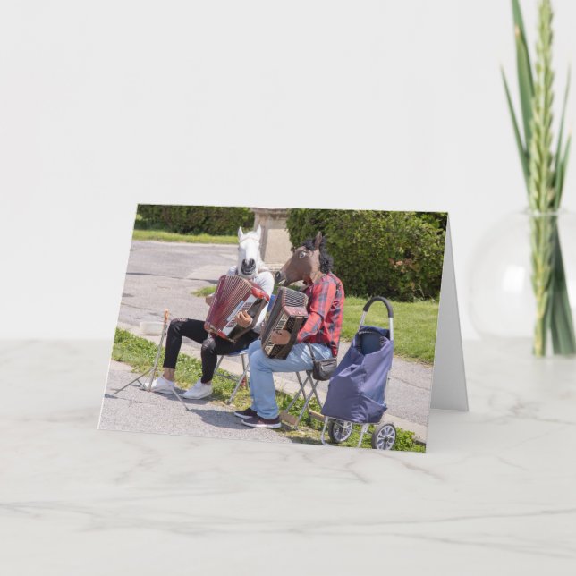 Carte Les Accordionistes Sont Différents Accordéon Drôle (Devant)