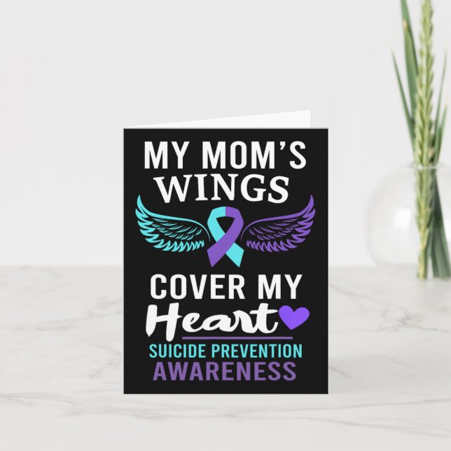 Carte Les ailes de ma mère Couverture Coeur Suicide Sens (Devant)