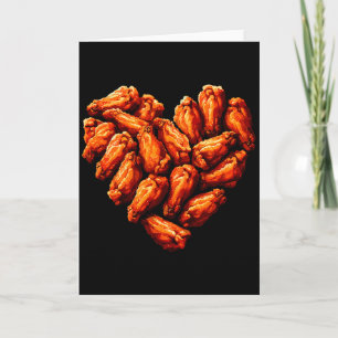 Carte Les ailes de poulet sont mon cœur de la Saint-Vale
