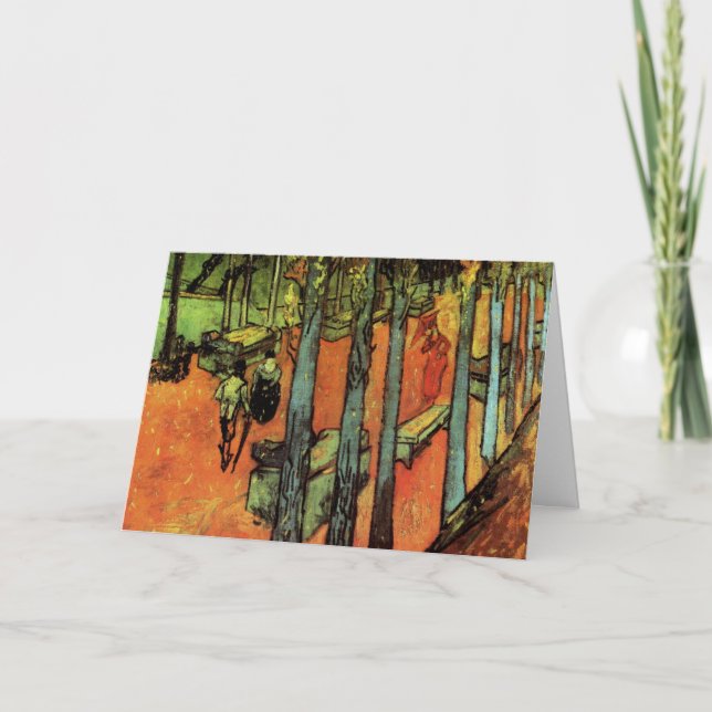 Carte Les Alyscamps, Feuilles d'automne par Vincent van  (Devant)
