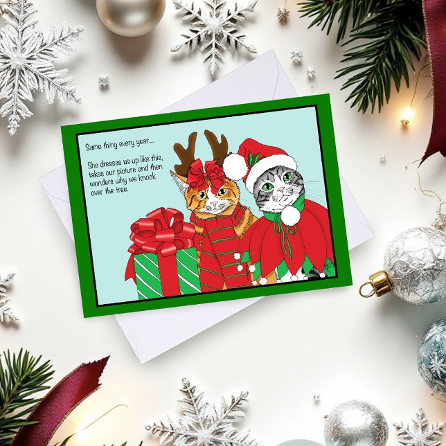 Carte Les amis des chats de Noël (Créateur téléchargé)