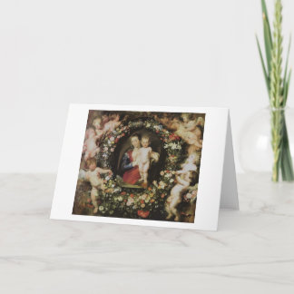 Carte Les Anges Madonna et l'Enfant Rubens Art