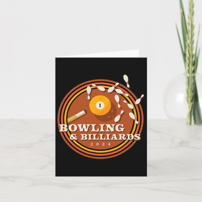 Carte les années 70 Bowling Et Billard (Devant)