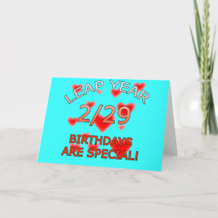 Carte Les Anniversaires De L'Année Du Bond Sont Spéciaux