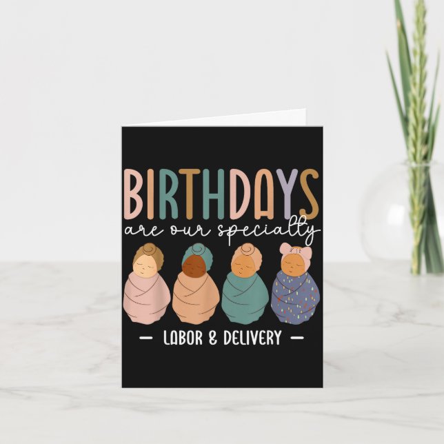 Carte Les anniversaires de travail et d'accouchement son (Devant)