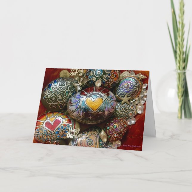 Carte Les anniversaires déchirent! Par Julie Ann Strickl (Devant)