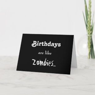 D Anniversaire Zombi Invitations Faire Part Cartes Zazzle