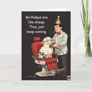 Carte Les anniversaires sont comme les moutons, ils cont