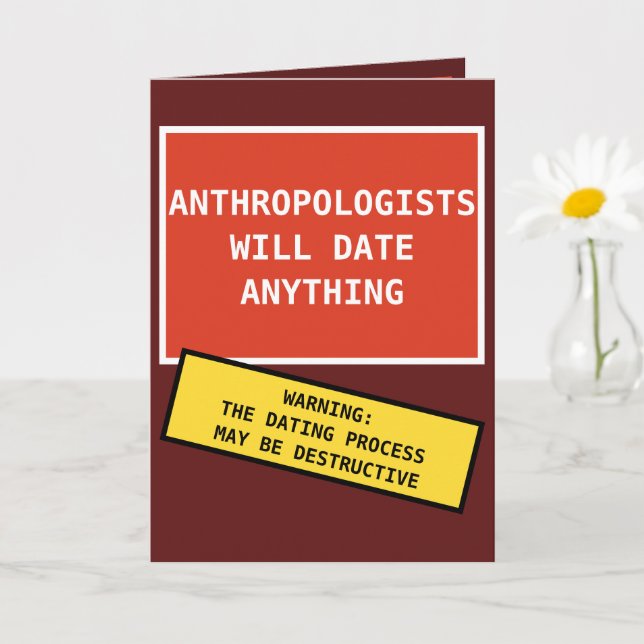 Carte Les Anthropologues Rouges Drôle N'Importe Quoi (Petite plante)