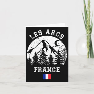 Carte Les Arcs France Alpes Station de ski alpin Ski Fre