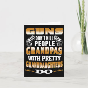 Carte Les armes ne tuent pas les gens les papas avec de 