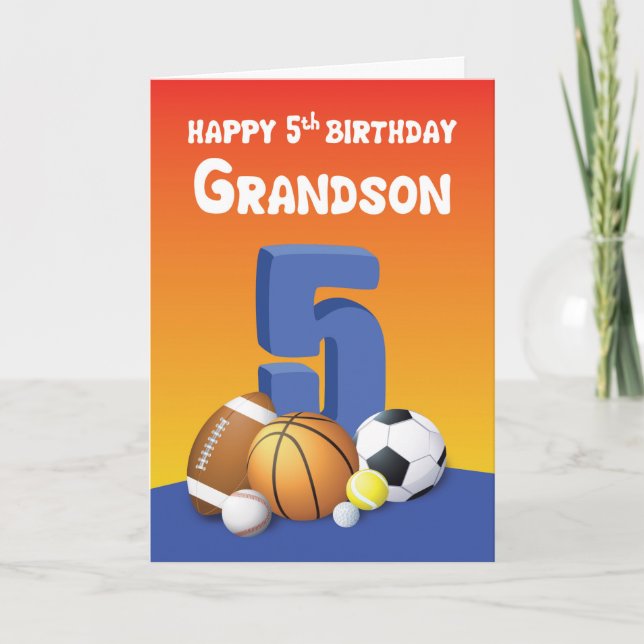 Carte Les bals de sport du 5e anniversaire de Grandson (Devant)