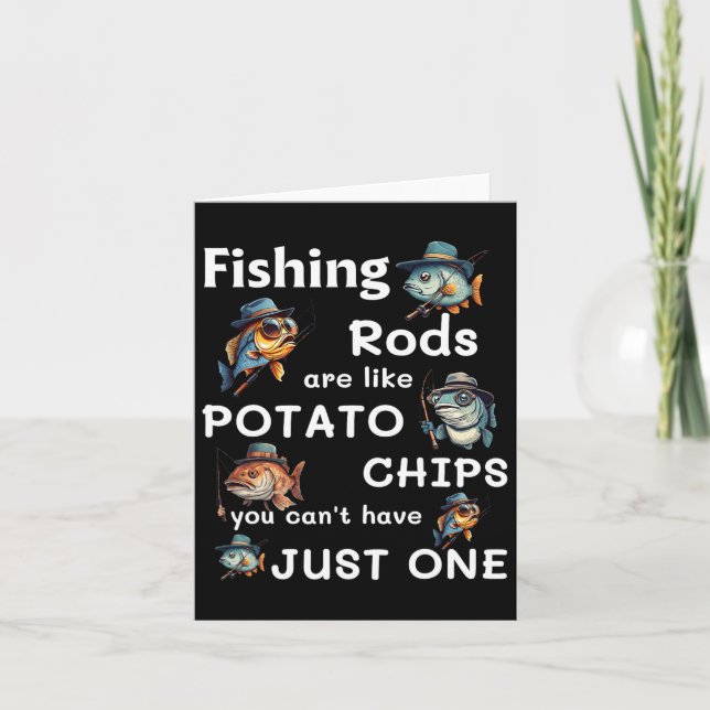 Carte Les bâtonnets de pêche sont comme des chips de pom (Devant)